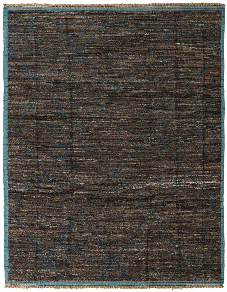 Detail image of 7' 10 x 10' 4 Hand Knotted Moroccan Wool Rug