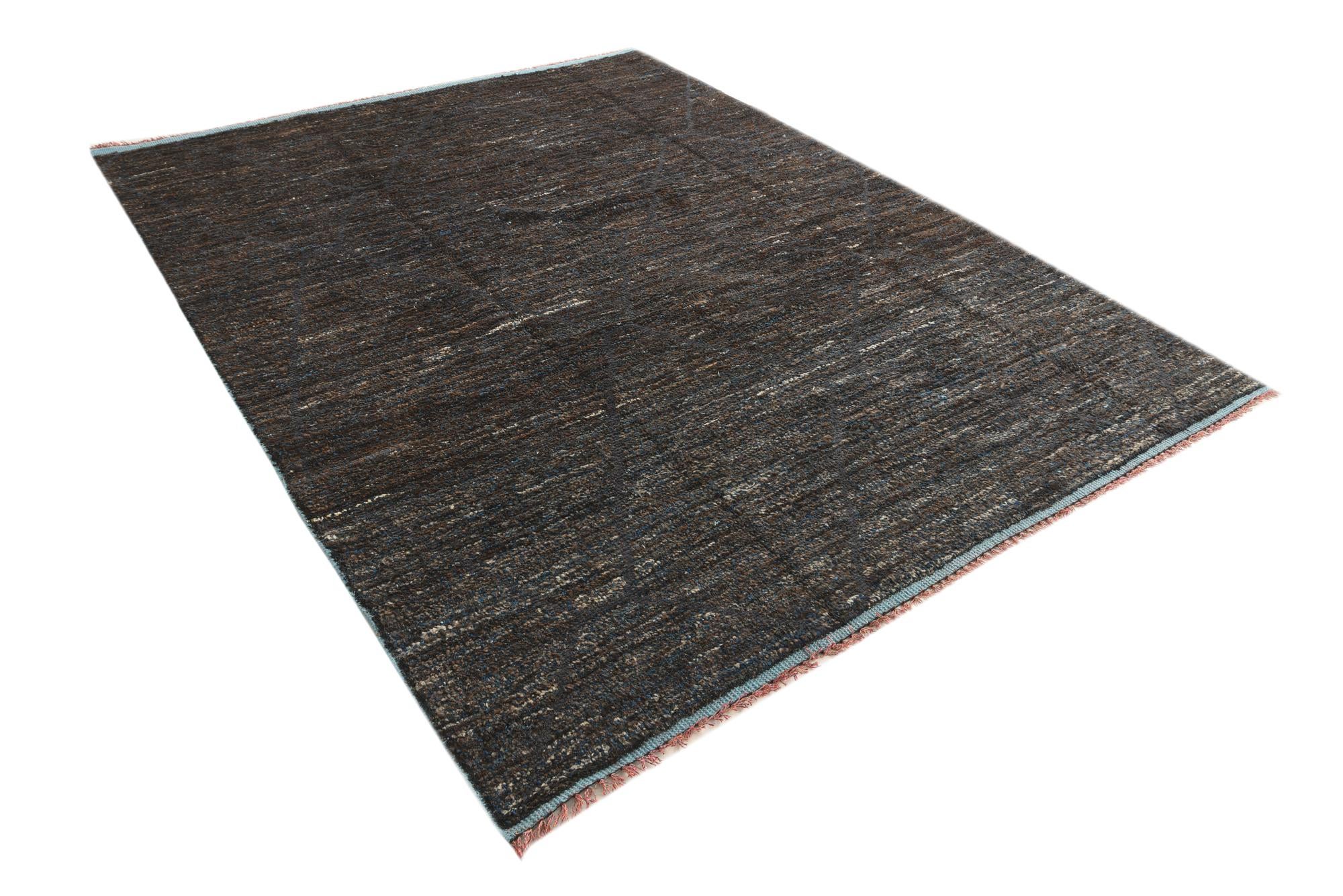 7' 10 x 10' 6 Hand Knotted Moroccan Wool Rug