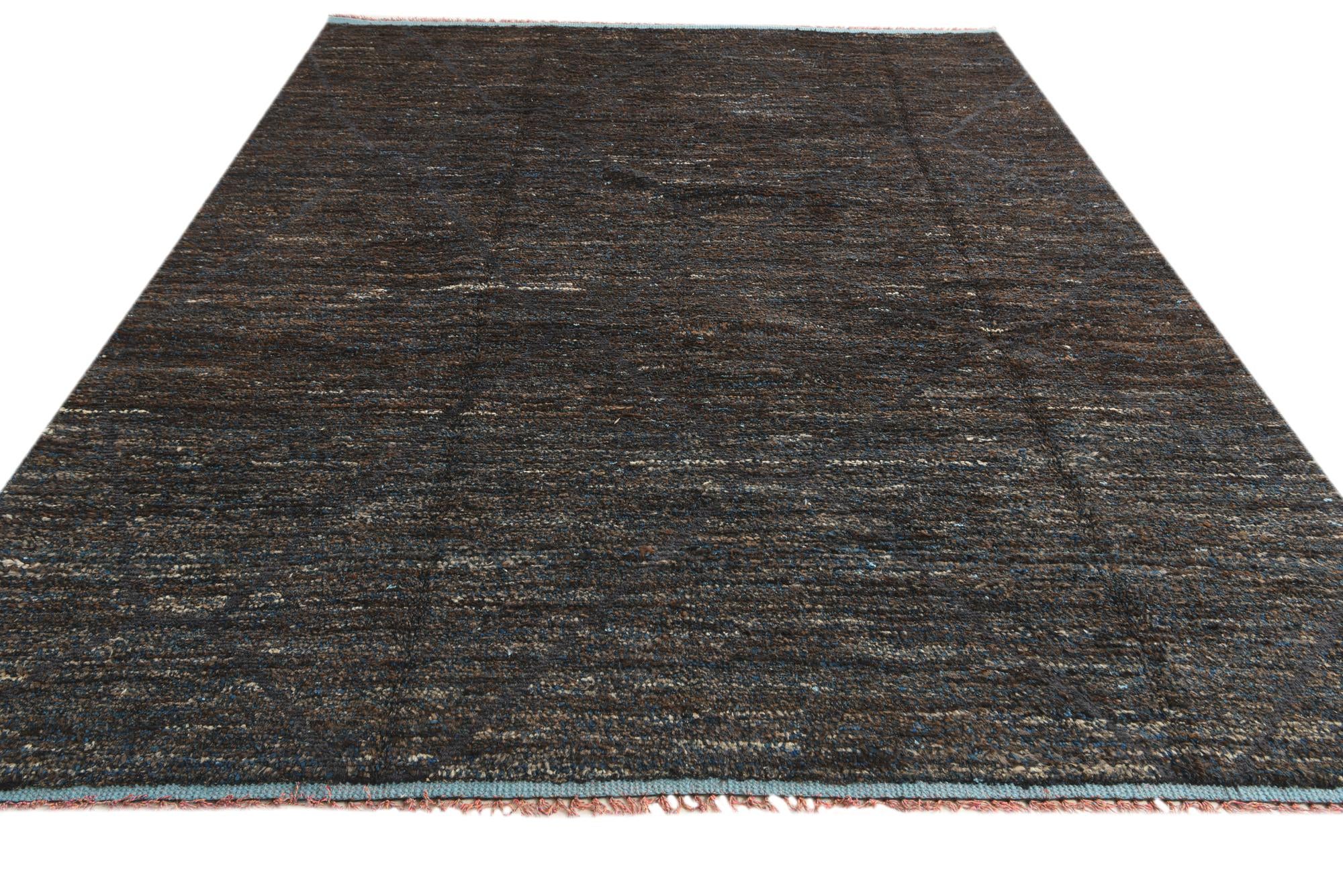 7' 10 x 10' 6 Hand Knotted Moroccan Wool Rug