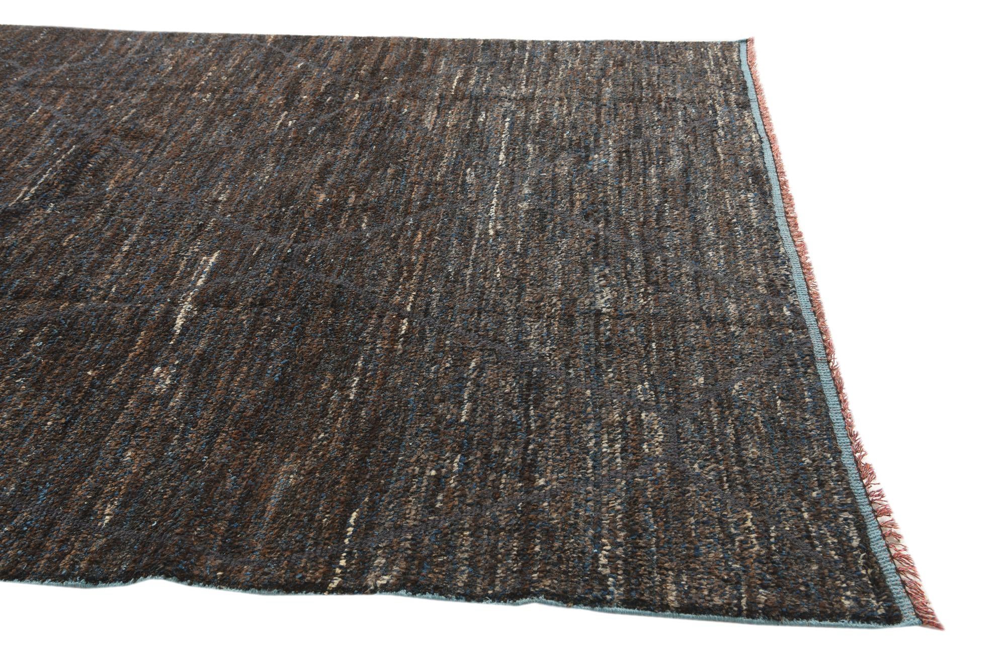 7' 10 x 10' 6 Hand Knotted Moroccan Wool Rug