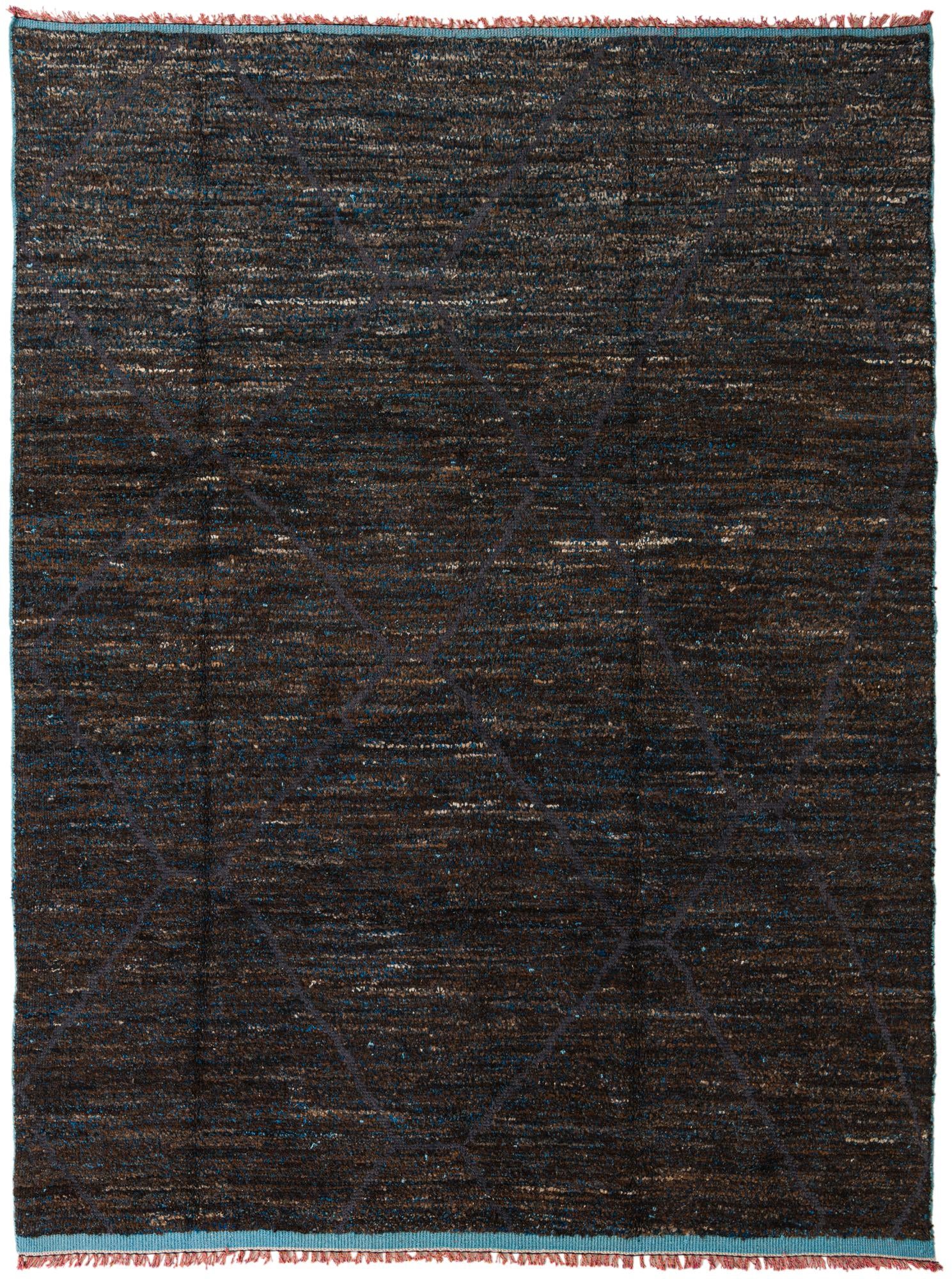 7' 10 x 10' 6 Hand Knotted Moroccan Wool Rug