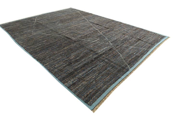Detail image of 9' 3 x 12' 2 Hand Knotted Moroccan Wool Rug