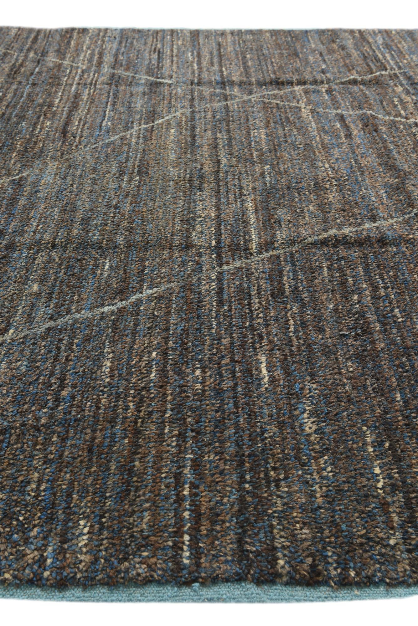 9' 3 x 12' 2 Hand Knotted Moroccan Wool Rug