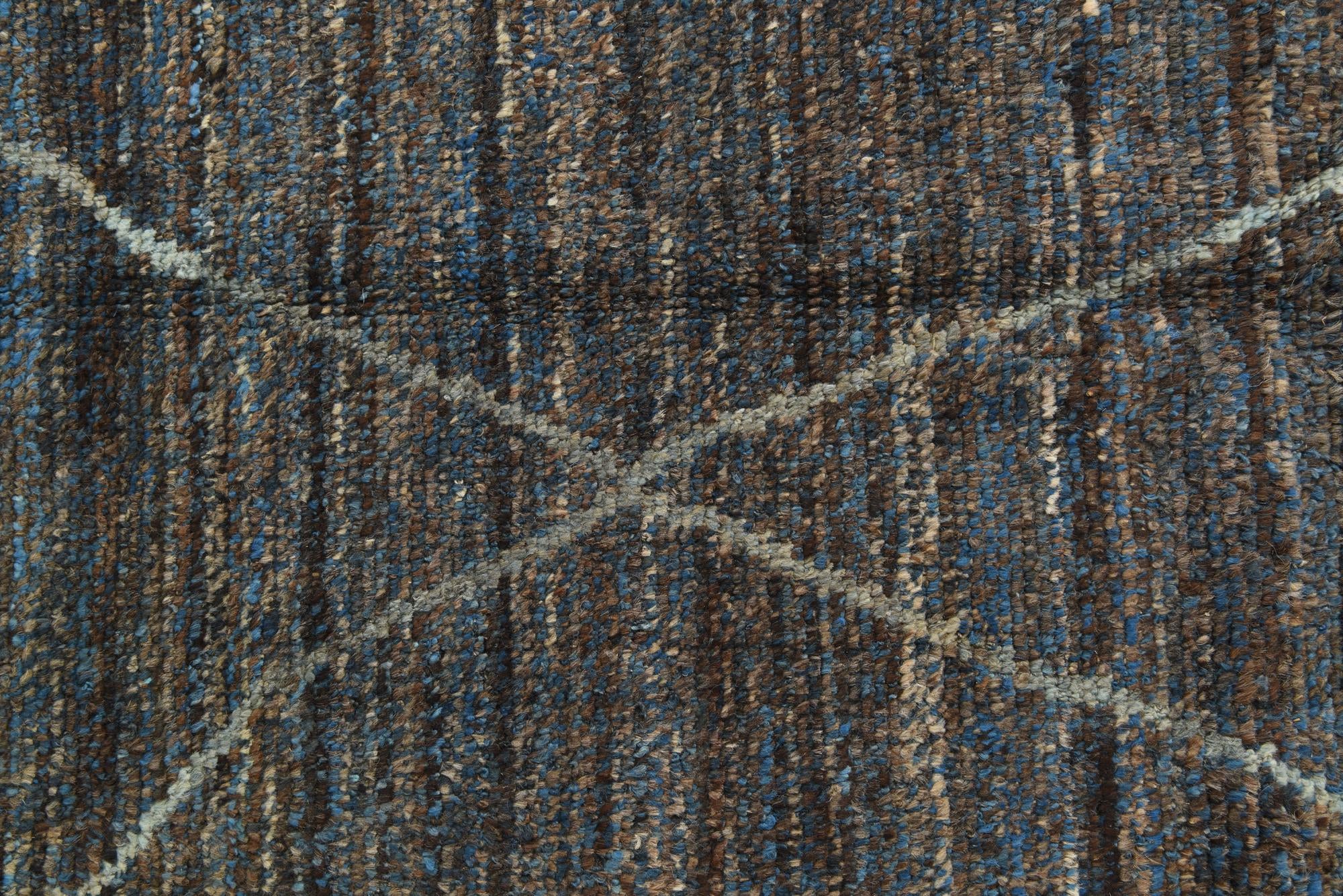 9' 3 x 12' 2 Hand Knotted Moroccan Wool Rug