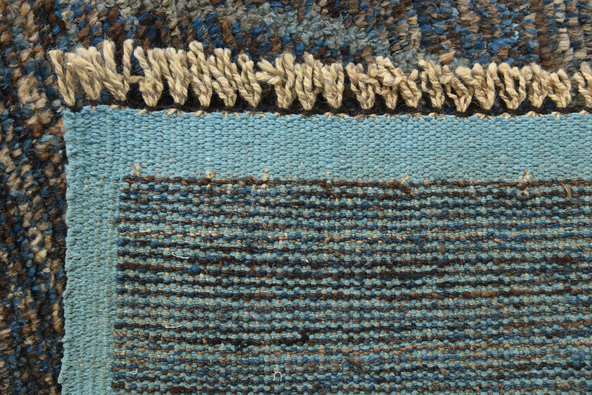 9' 3 x 12' 2 Hand Knotted Moroccan Wool Rug