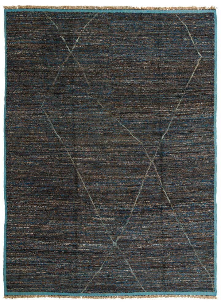 9' 3 x 12' 2 Hand Knotted Moroccan Wool Rug