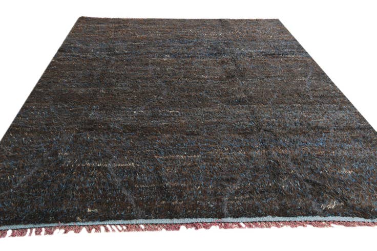 Detail image of 7' 9 x 10' 4 Hand Knotted Moroccan Wool Rug