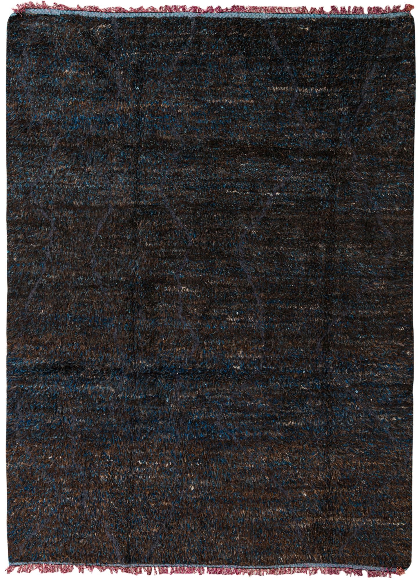 7' 9 x 10' 4 Hand Knotted Moroccan Wool Rug