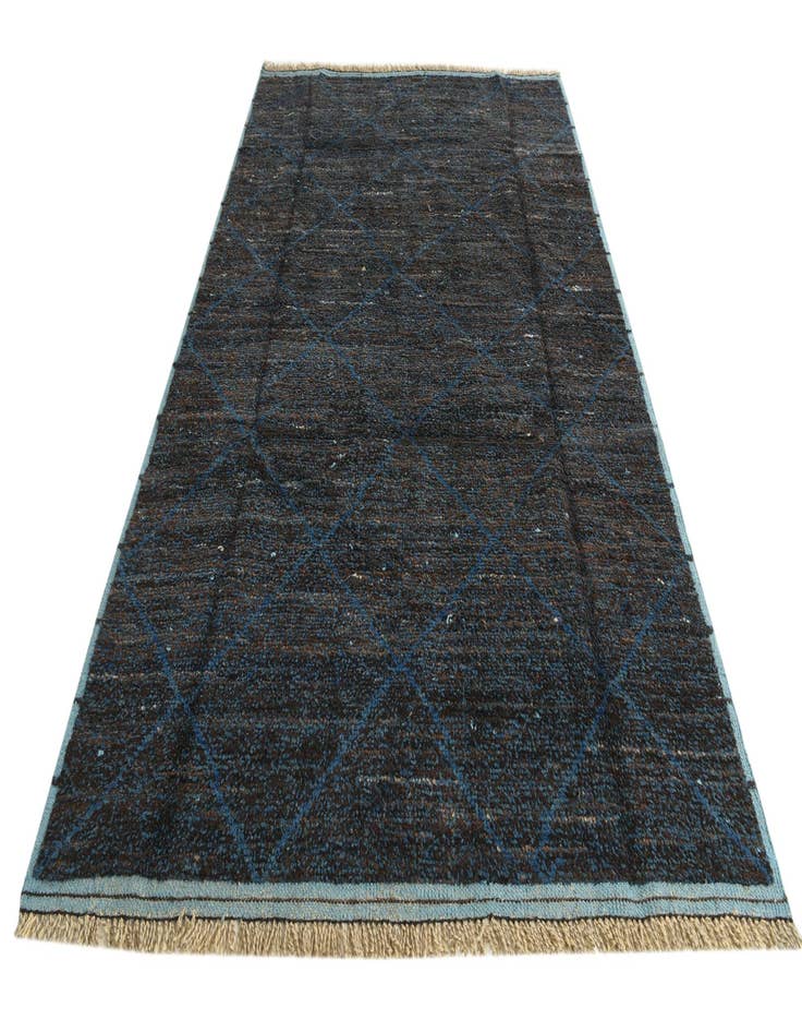 Detail image of 6' 3 x 9' 4  Hand Knotted Moroccan Wool Rug