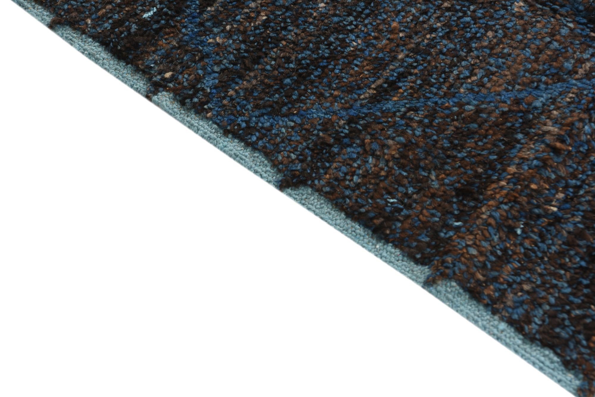 6' 3 x 9' 4 Hand Knotted Moroccan Wool Rug
