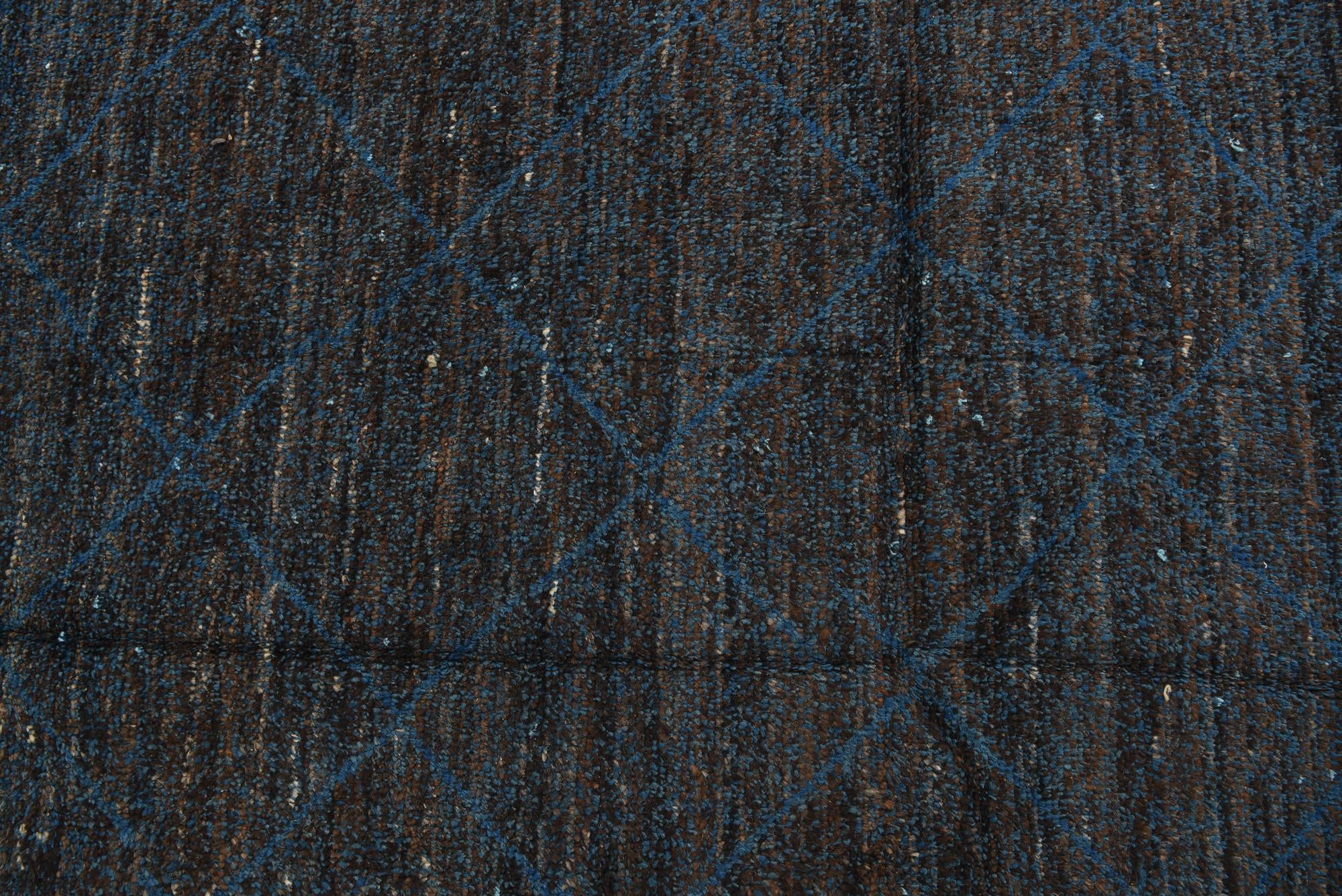 6' 3 x 9' 4 Hand Knotted Moroccan Wool Rug