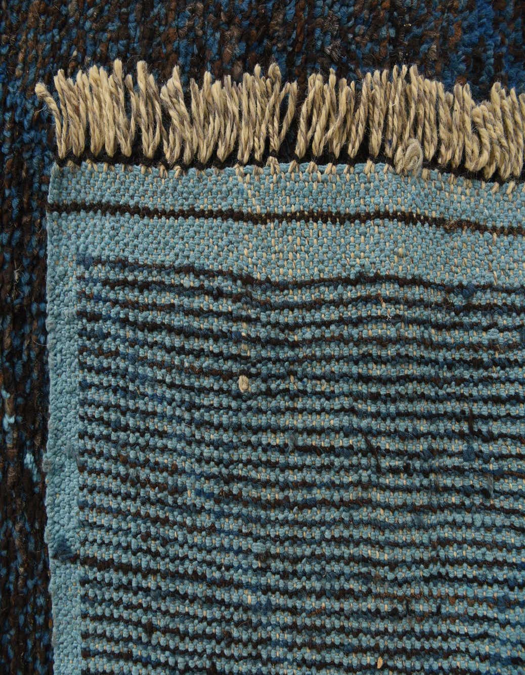 Detail image of 6' 3 x 9' 4  Hand Knotted Unique Loom Moroccan Wool Rug