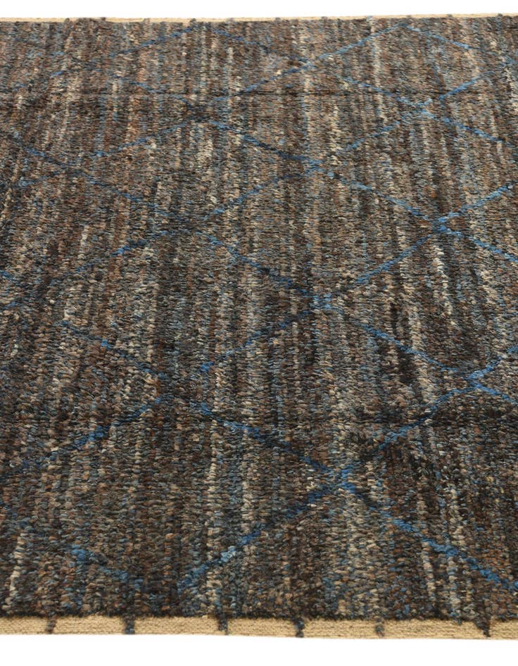 Detail image of 6' 6 x 9' 8 Hand Knotted Moroccan Wool Rug