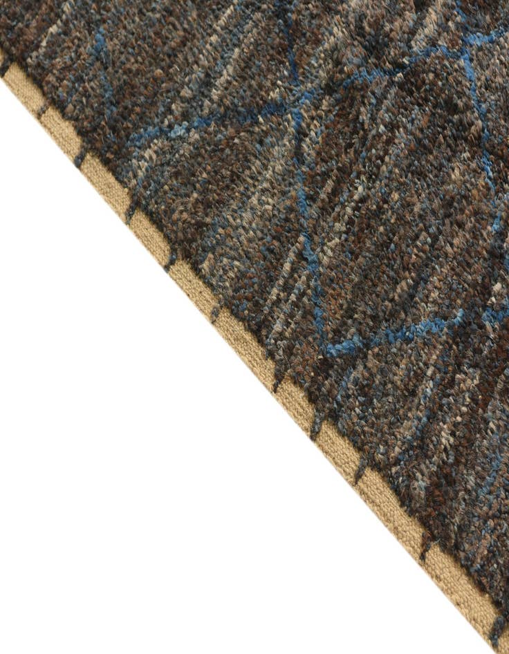 Detail image of 6' 6 x 9' 8 Hand Knotted Moroccan Wool Rug
