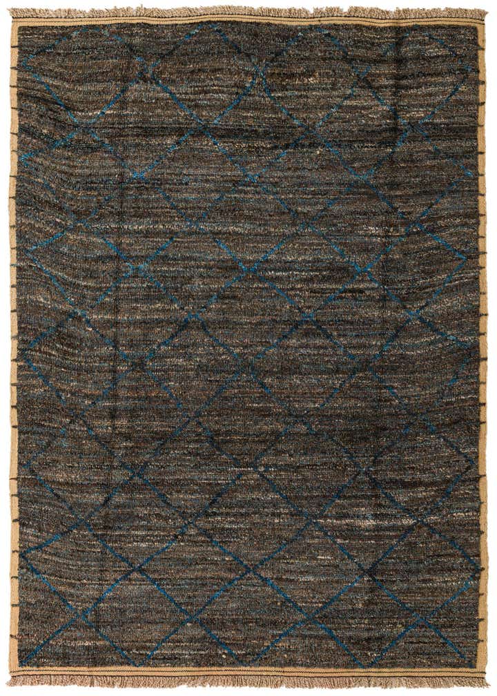 6' 6 x 9' 8 Hand Knotted Moroccan Wool Rug
