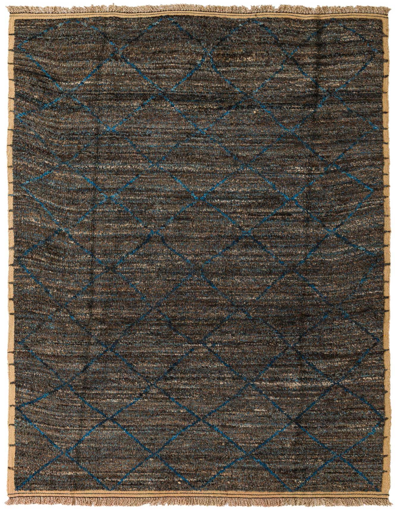 6' 6 x 9' 8 Hand Knotted Moroccan Wool Rug