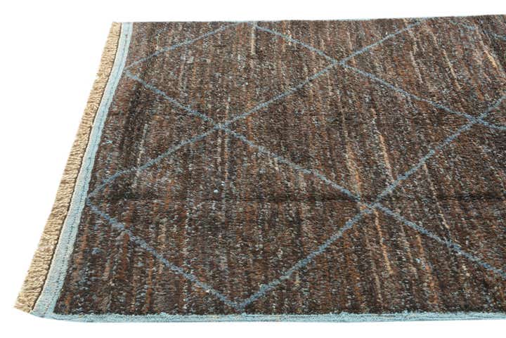 150cm x 255cm anudado a mano marroquí Alfombra Lana