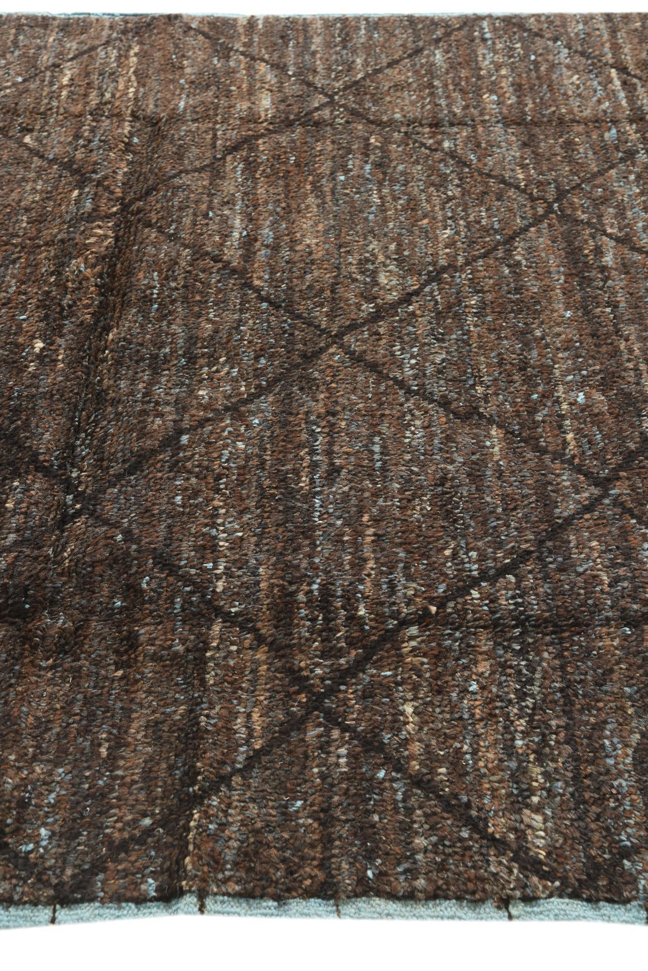 6' 3 x 9' 7 Hand Knotted Moroccan Wool Rug