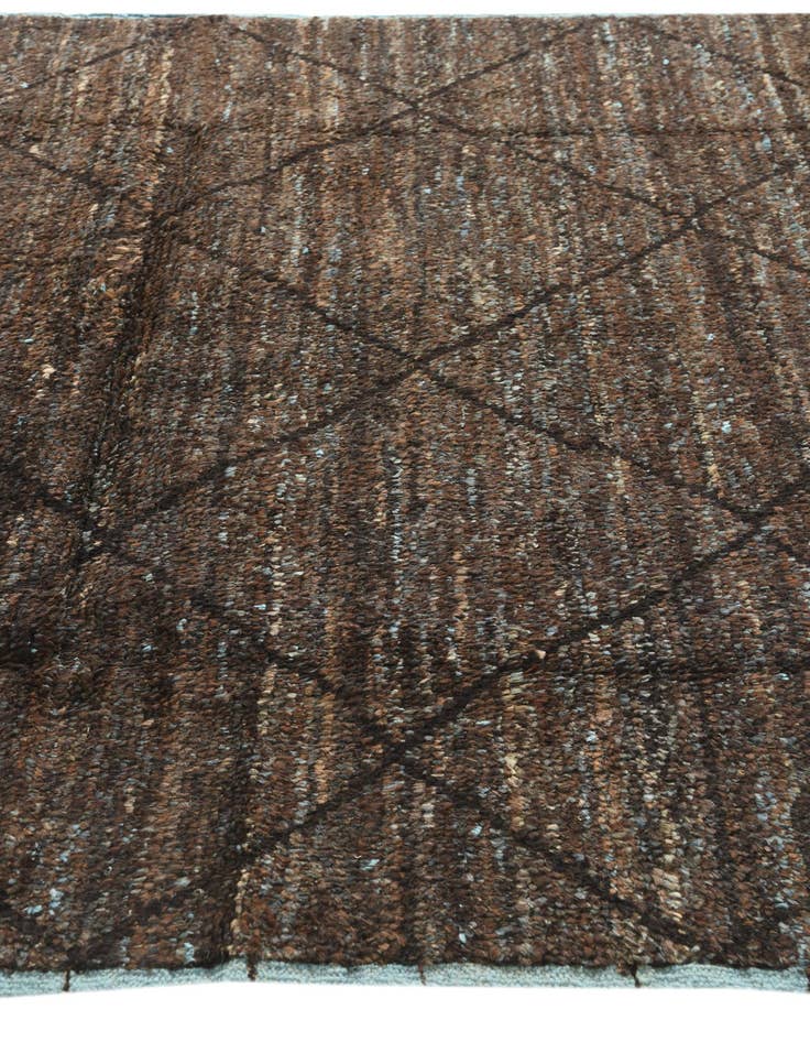 Detail image of 6' 3 x 9' 7  Hand Knotted Moroccan Wool Rug