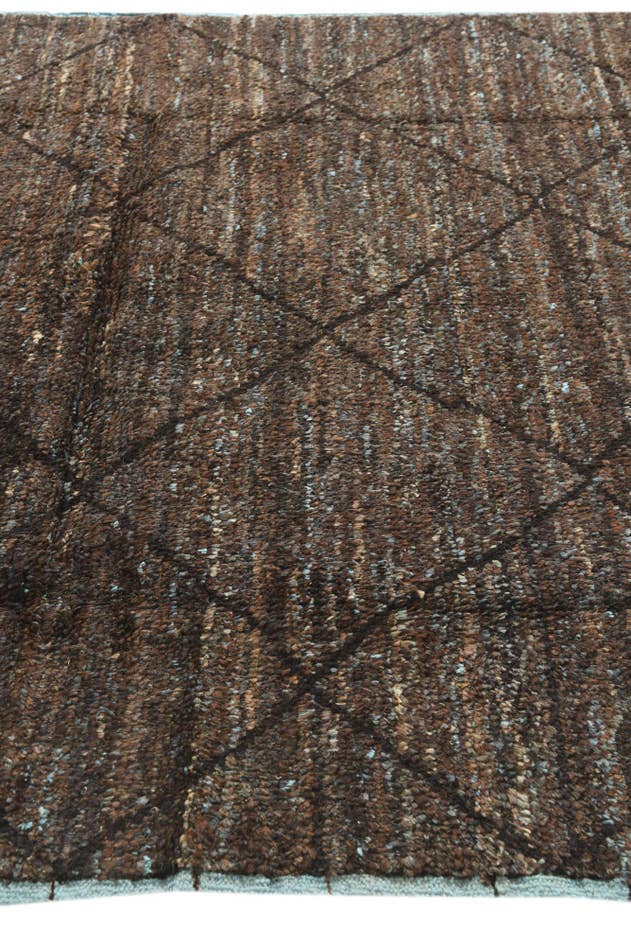 Detail image of 6' 3 x 9' 7 Hand Knotted Moroccan Wool Rug