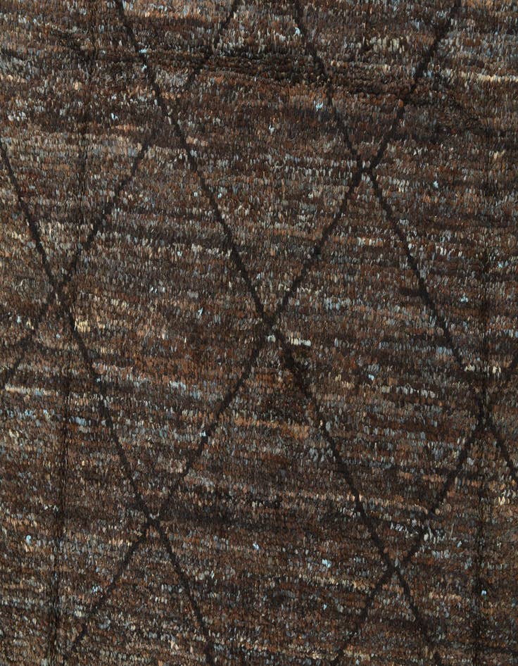Detail image of 6' 3 x 9' 7  Hand Knotted Moroccan Wool Rug