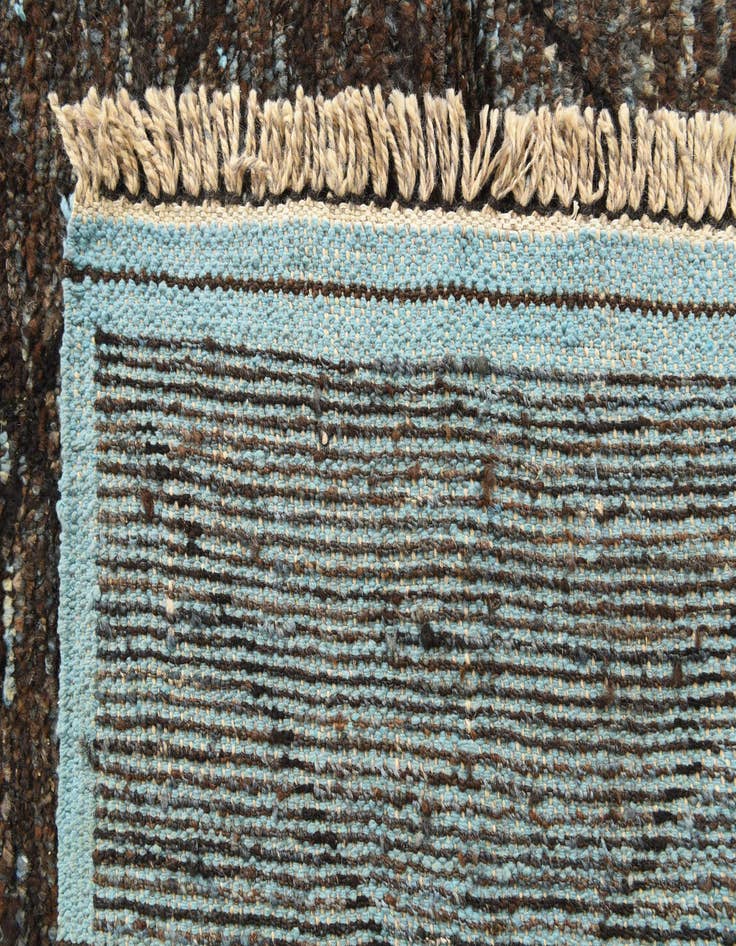 Detail image of 6' 3 x 9' 7  Hand Knotted Moroccan Wool Rug