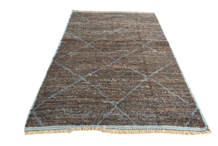 Detail image of 5' x 8' 5 Hand Knotted Moroccan Wool Rug