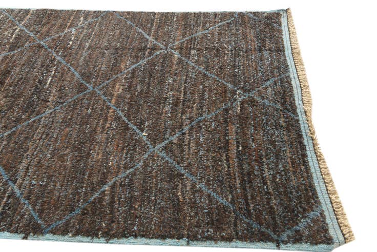 Detail image of 5' x 8' 5 Hand Knotted Moroccan Wool Rug