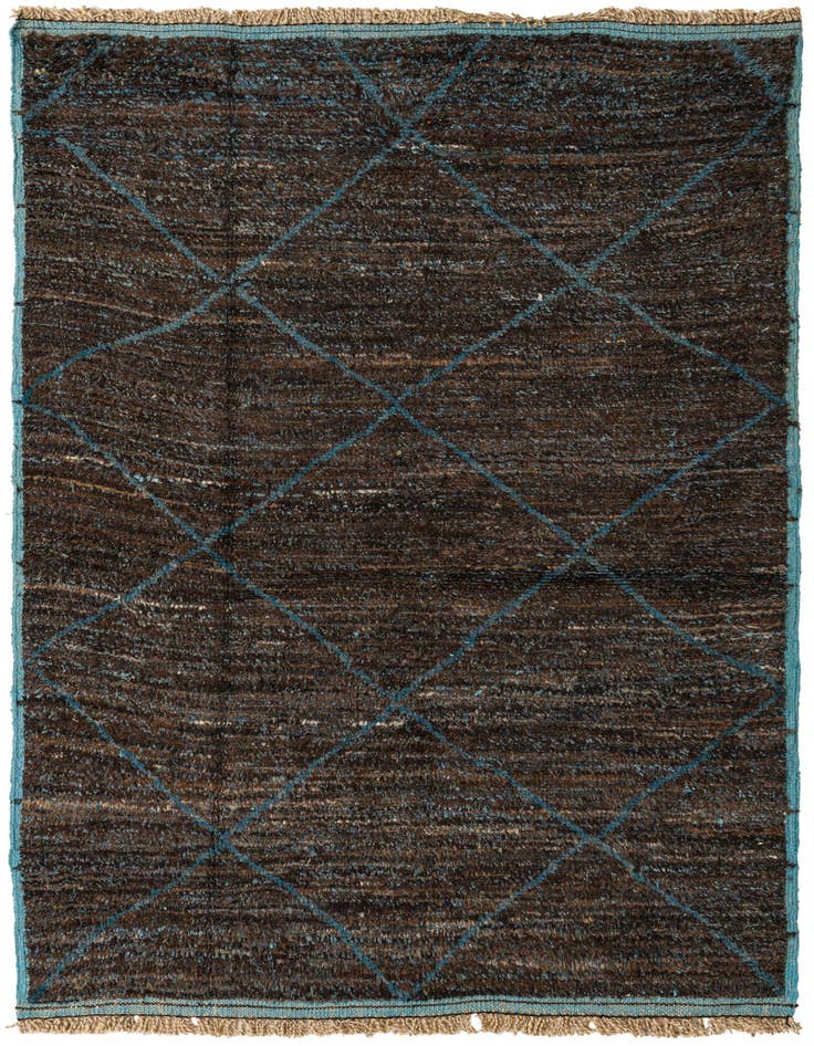 Detail image of 5' x 8' 5 Hand Knotted Moroccan Wool Rug