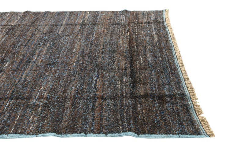 Detail image of 6' 1 x 9' Hand Knotted Moroccan Wool Rug