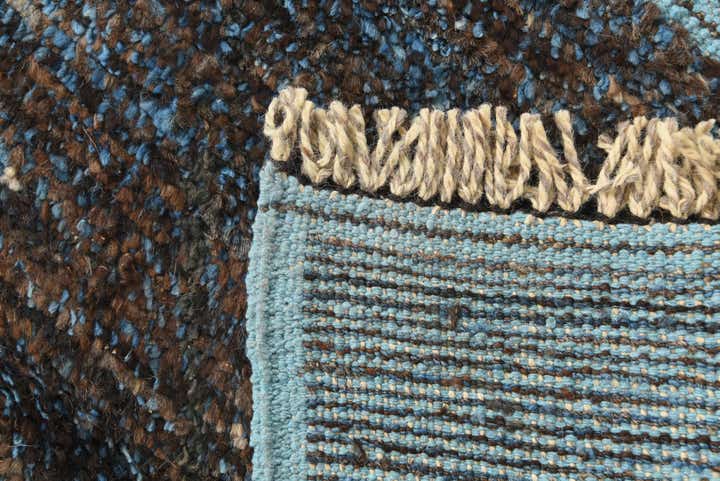 6' 1 x 9' Hand Knotted Moroccan Wool Rug