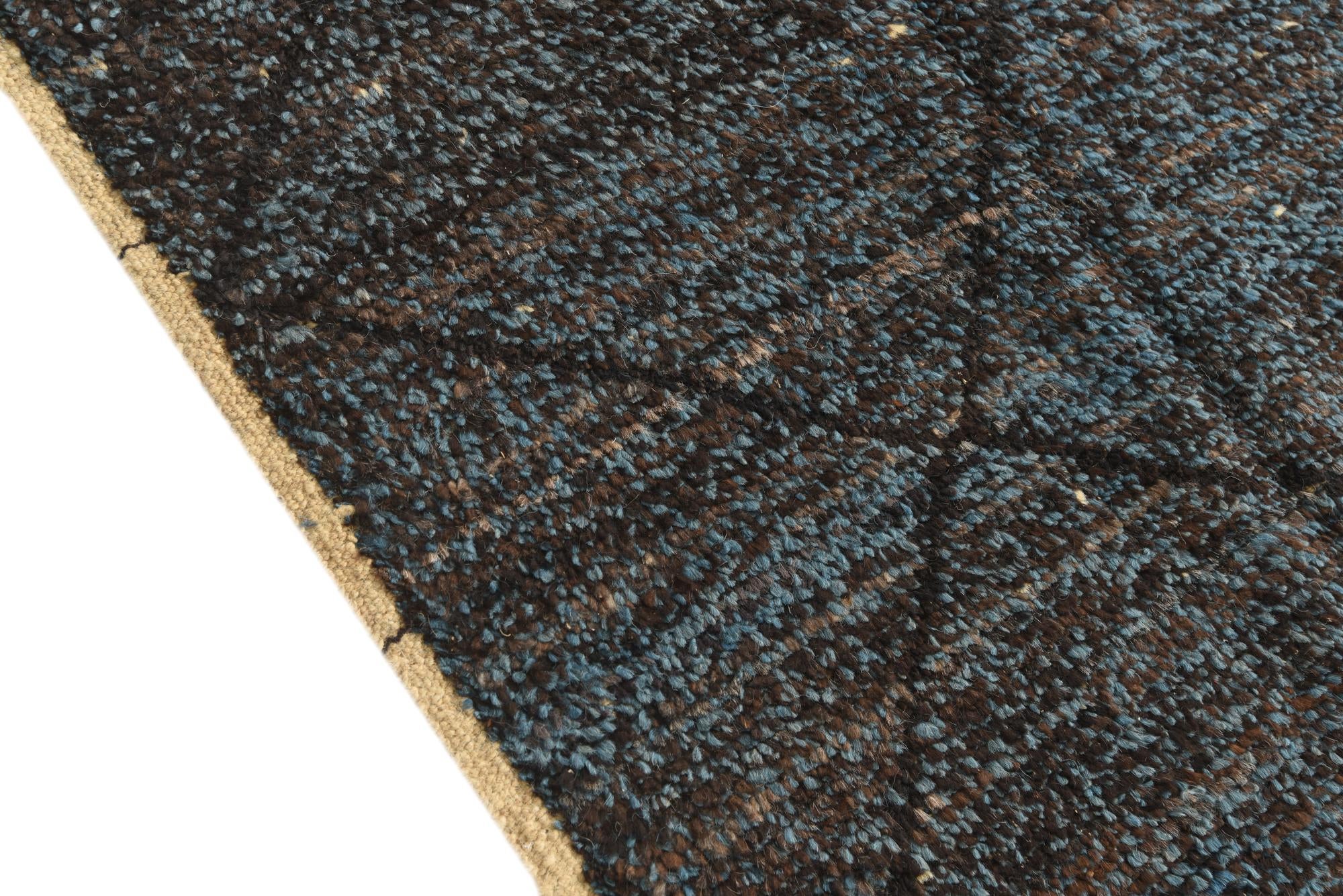 6' 4 x 9' 3 Hand Knotted Moroccan Wool Rug