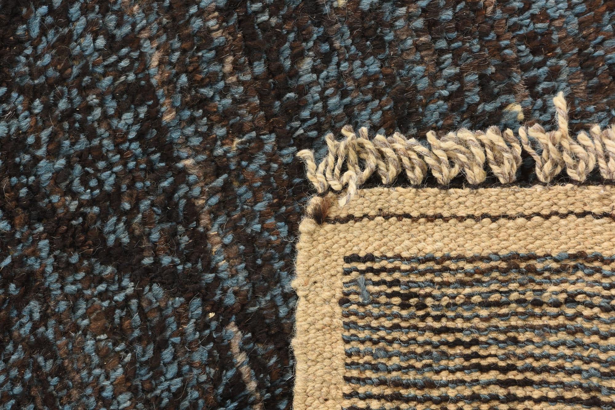 6' 4 x 9' 3 Hand Knotted Moroccan Wool Rug