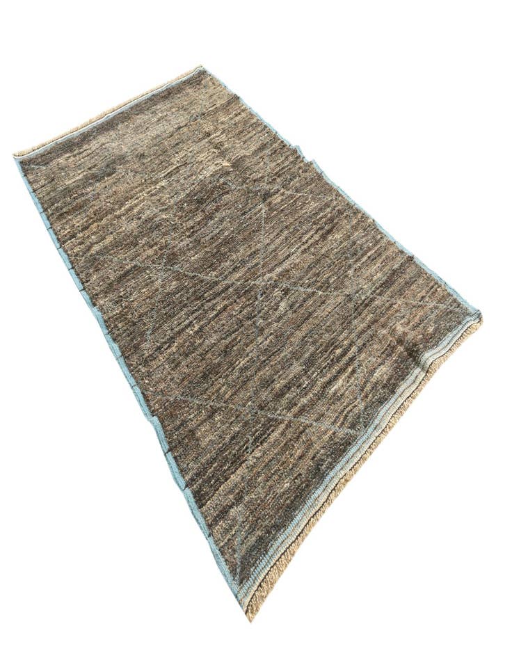 Detail image of 5' 2 x 8' 4  Hand Knotted Moroccan Wool Rug