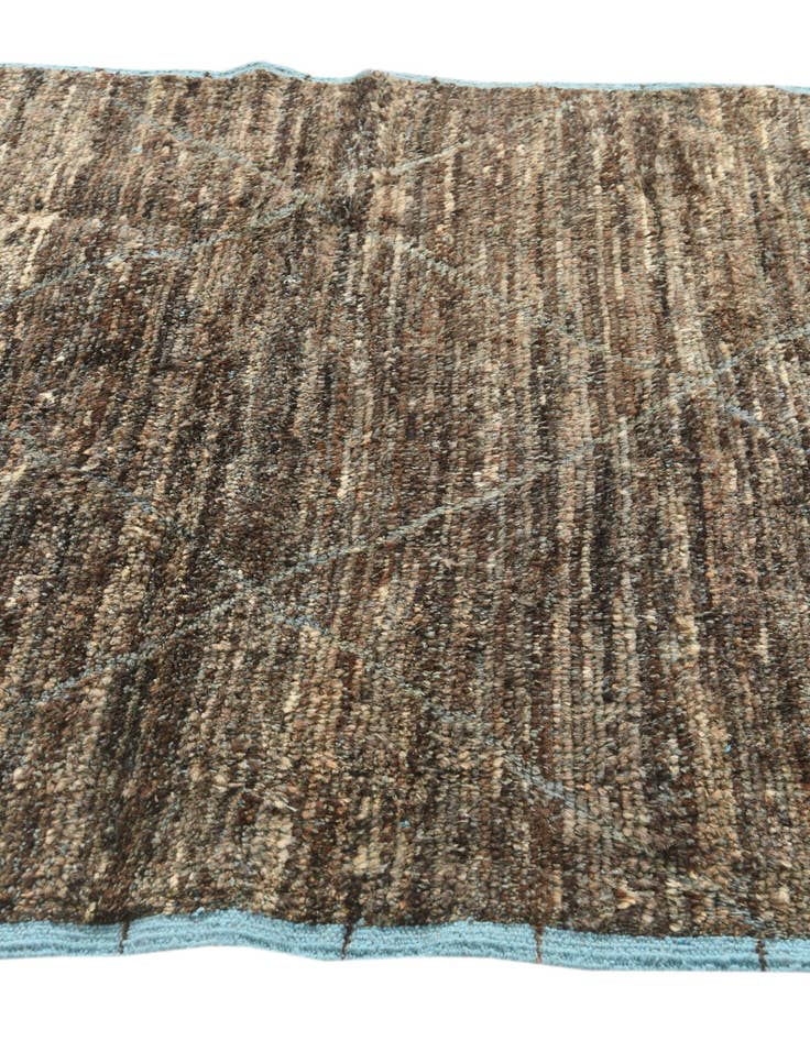 Detail image of 5' 2 x 8' 4  Hand Knotted Moroccan Wool Rug