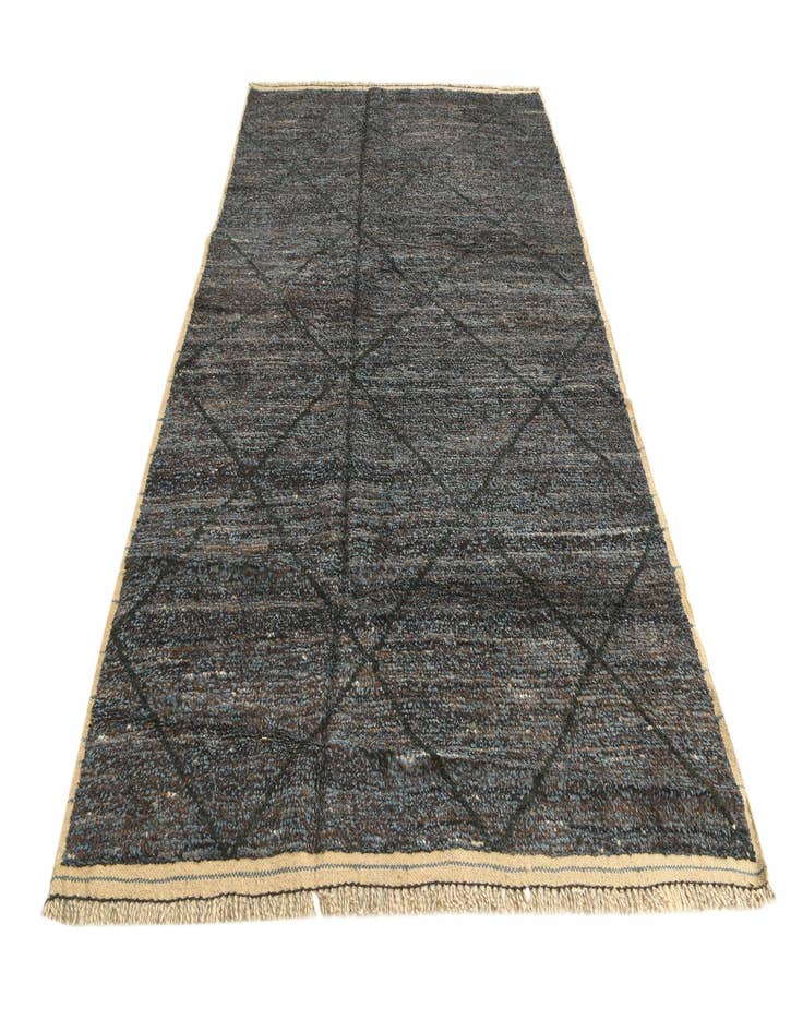 Detail image of 6' 2 x 9' 2  Hand Knotted Moroccan Wool Rug