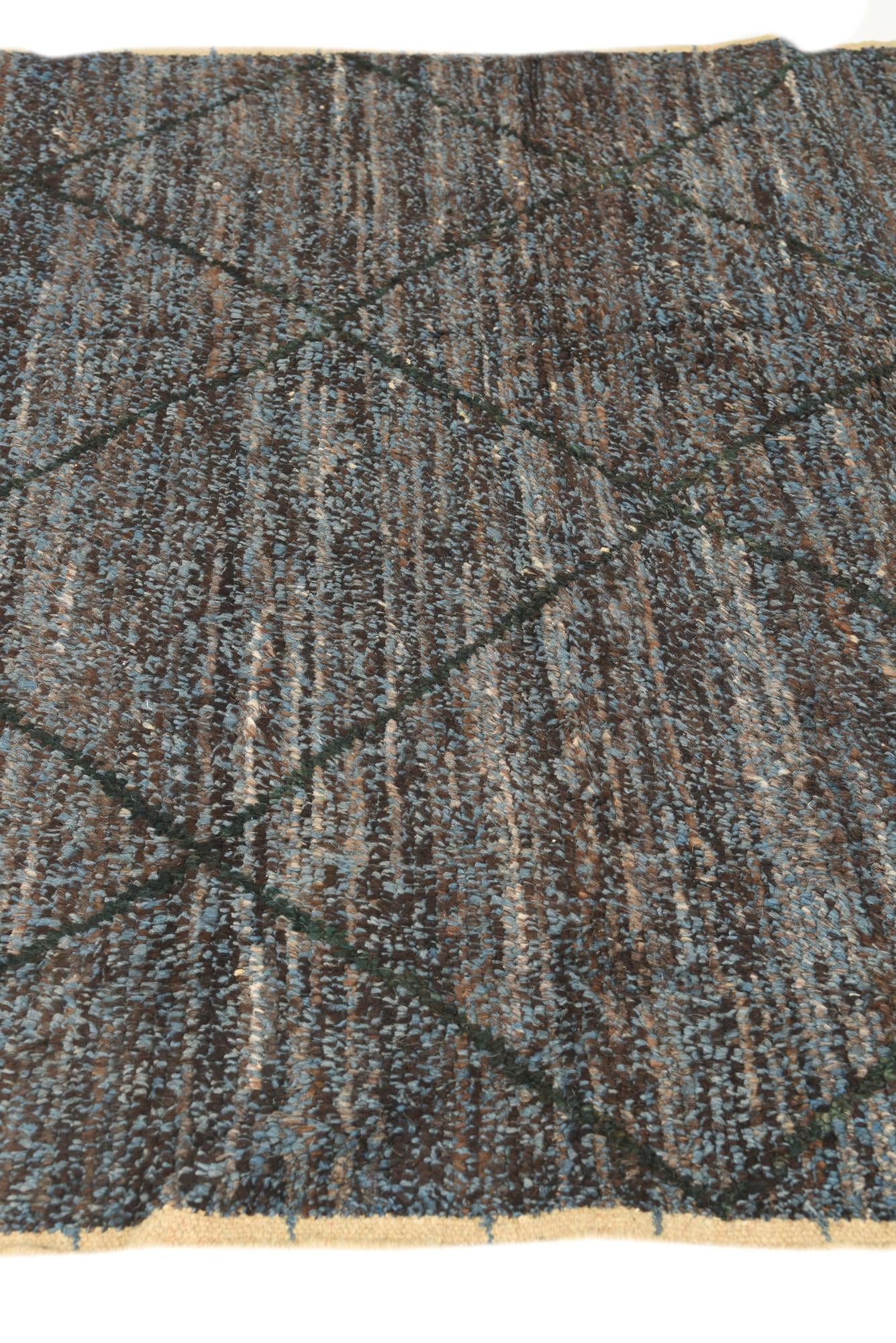 6' 2 x 9' 2 Hand Knotted Moroccan Wool Rug