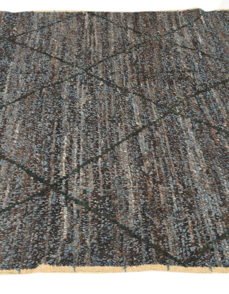 Detail image of 6' 2 x 9' 2  Hand Knotted Moroccan Wool Rug