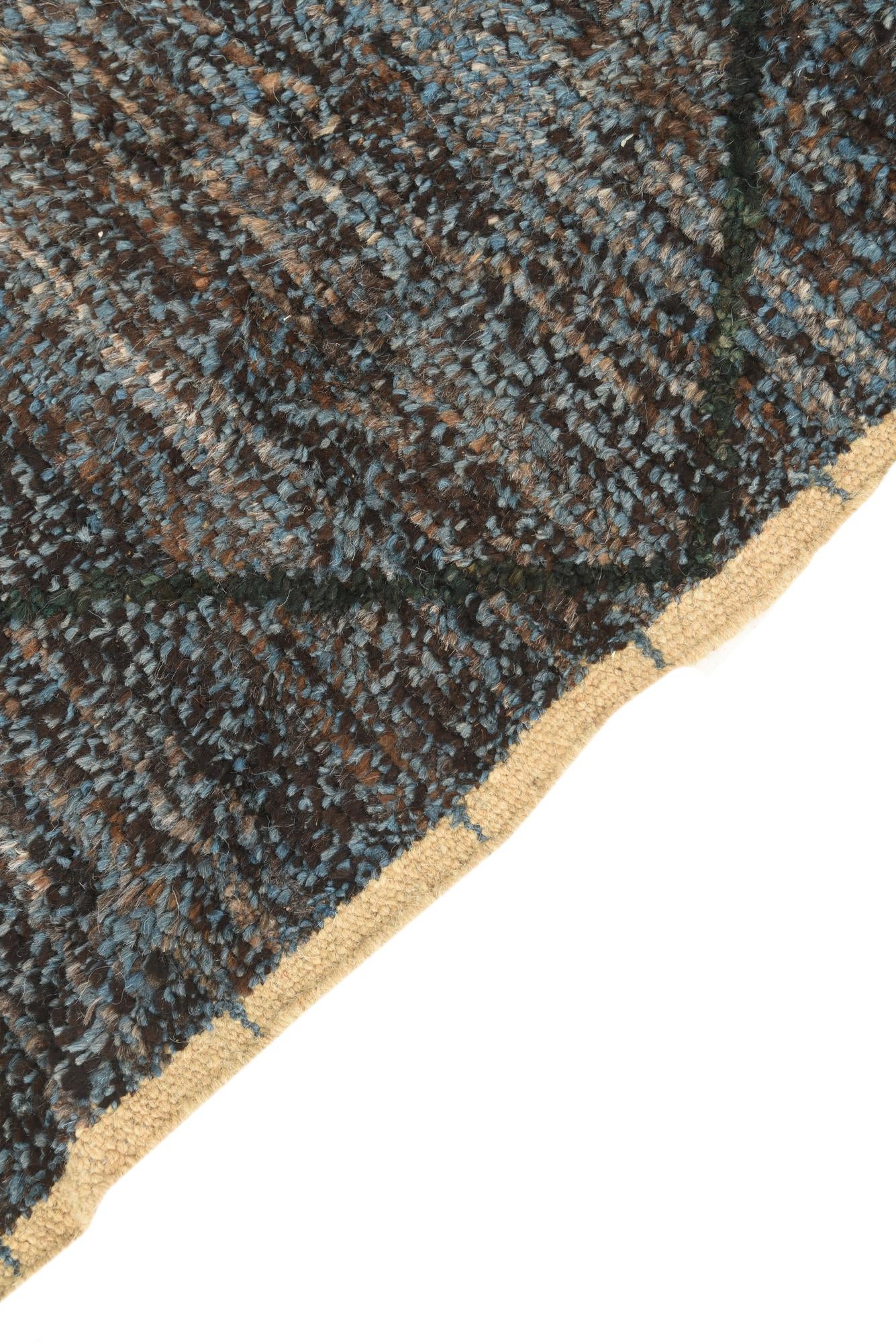 6' 2 x 9' 2 Hand Knotted Moroccan Wool Rug