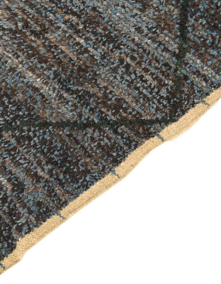 Detail image of 6' 2 x 9' 2  Hand Knotted Moroccan Wool Rug