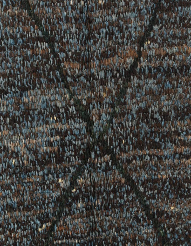 Detail image of 6' 2 x 9' 2  Hand Knotted Moroccan Wool Rug