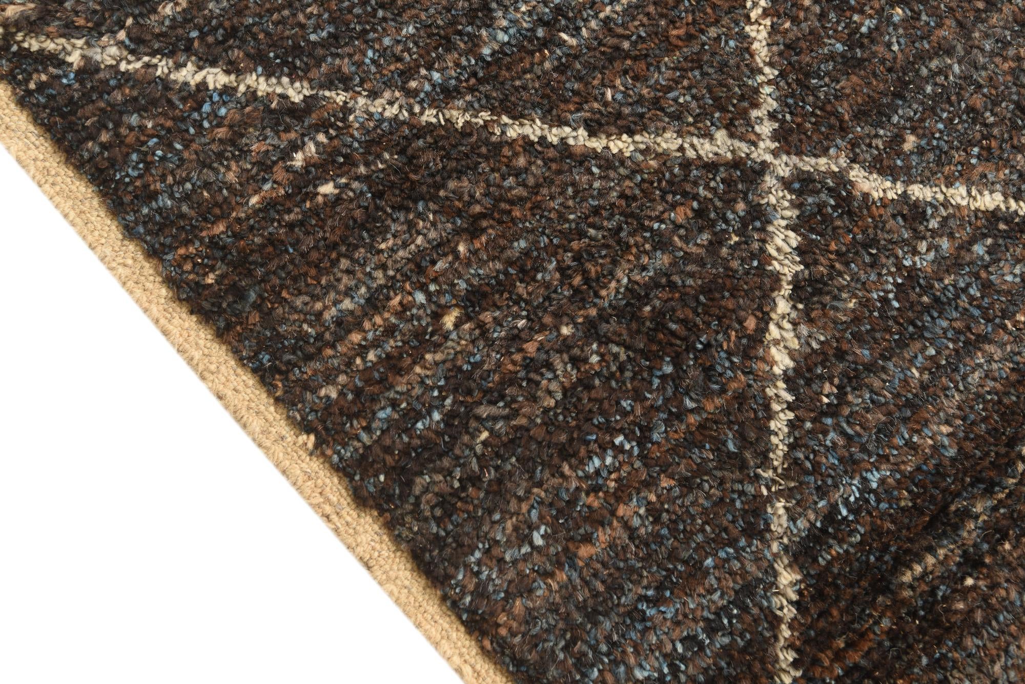 5' 3 x 8' 7 Hand Knotted Moroccan Wool Rug