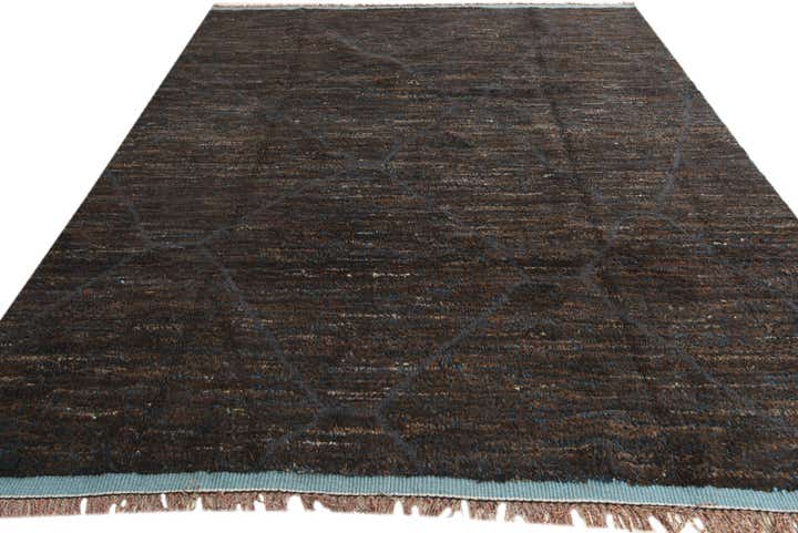 7' 9 x 10' 6 Hand Knotted Moroccan Wool Rug