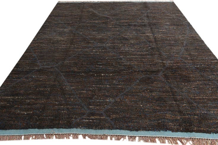 Detail image of 7' 9 x 10' 6 Hand Knotted Moroccan Wool Rug