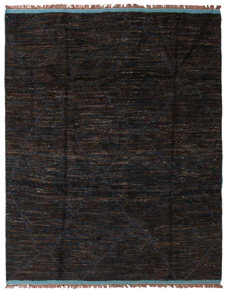 Detail image of 7' 9 x 10' 6 Hand Knotted Moroccan Wool Rug