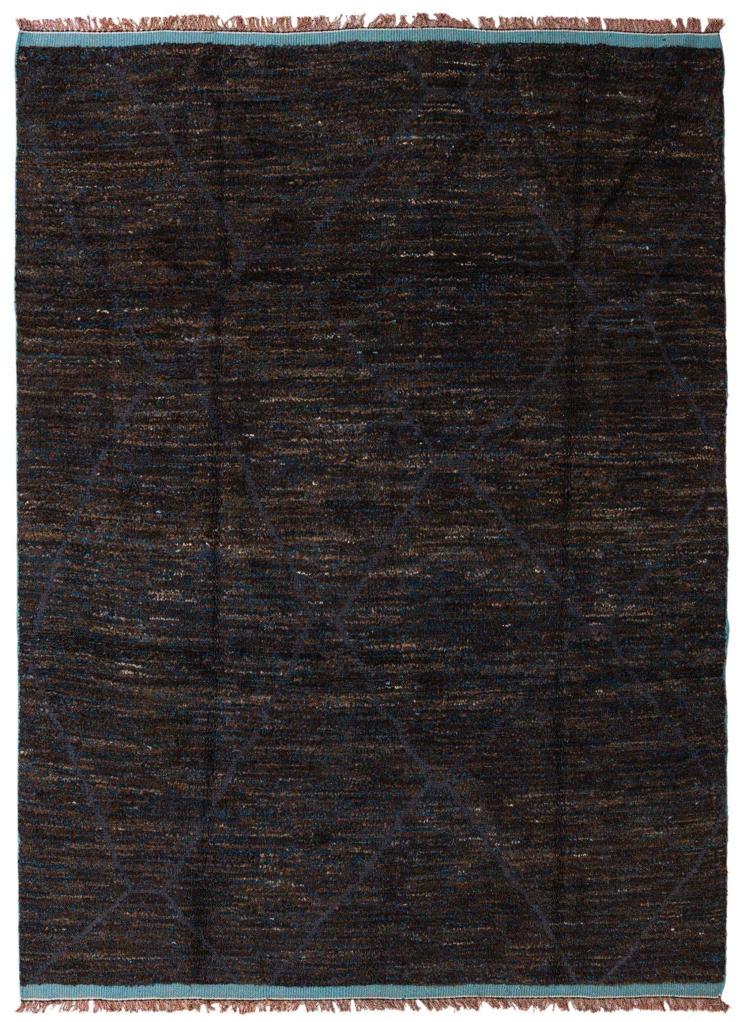 7' 9 x 10' 6 Hand Knotted Moroccan Wool Rug