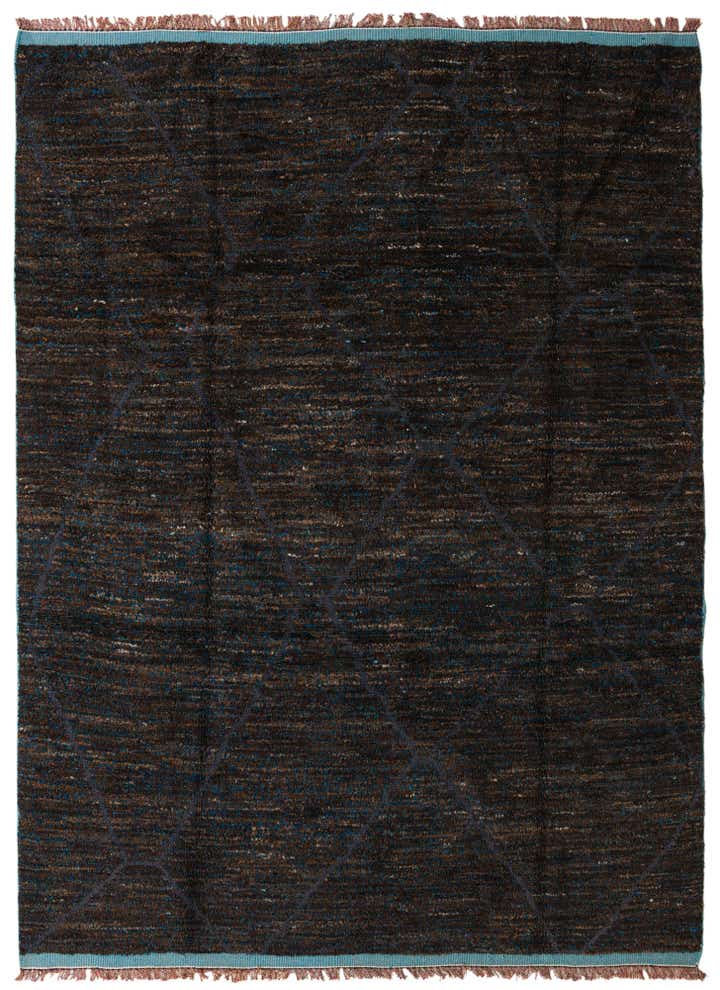 7' 9 x 10' 6 Hand Knotted Moroccan Wool Rug