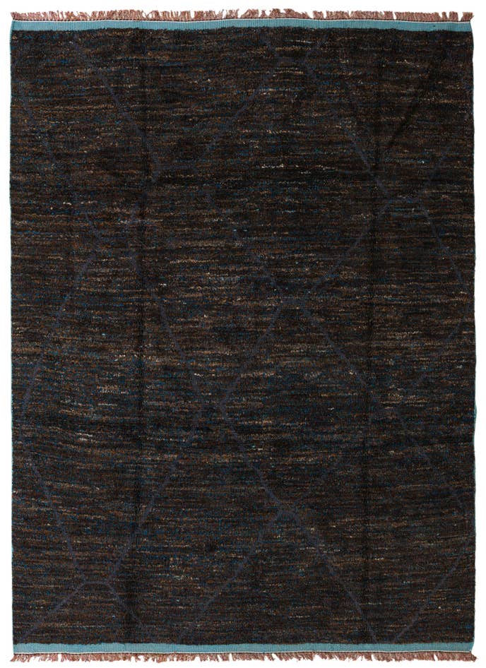 Detail image of 7' 9 x 10' 6 Hand Knotted Moroccan Wool Rug