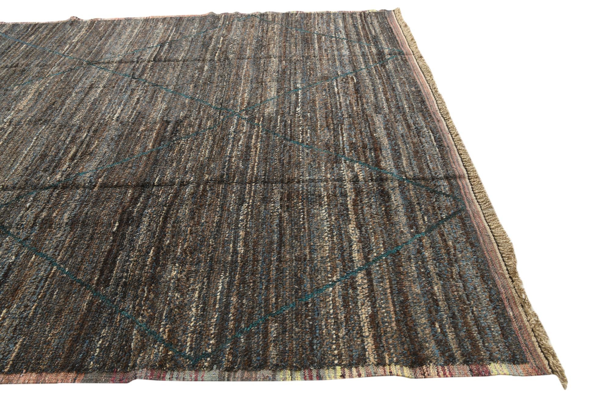 8' 9 x 12' 9 Hand Knotted Moroccan Wool Rug