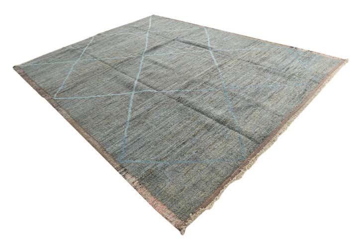 9' 3 x 12' 3 Hand Knotted Moroccan Wool Rug